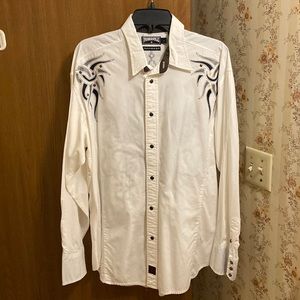 Men’s Panhandle western wear long sleeve shirt sz Large